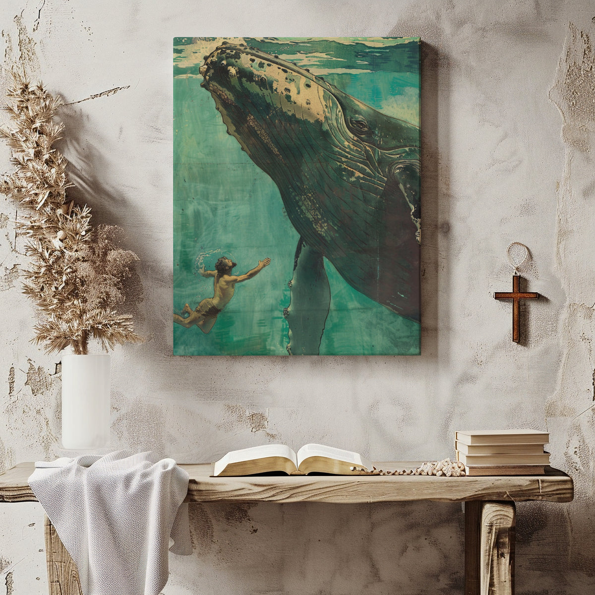 Jonah and The Whale [Oil painting]